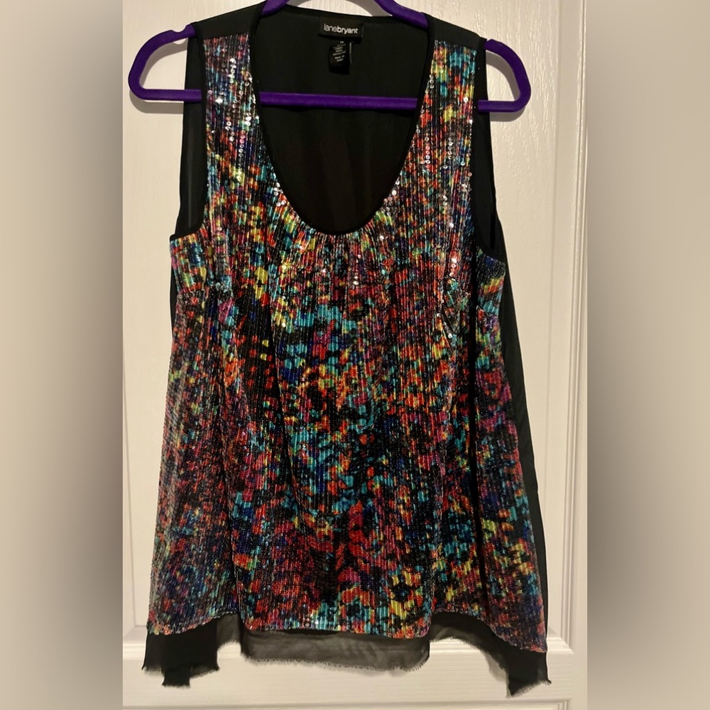 2 FOR $20! Lane Bryant Sequin blouse